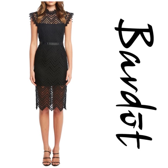 bardot imogen lace sheath